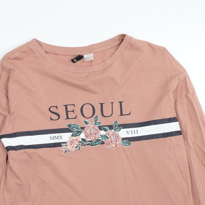 H&M Womens Pink Cotton Pullover Sweatshirt Size XS Pullover - Seoul