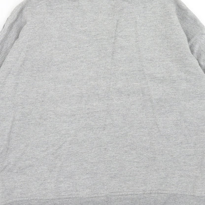 Topshop Womens Grey Cotton Pullover Sweatshirt Size 10 Pullover