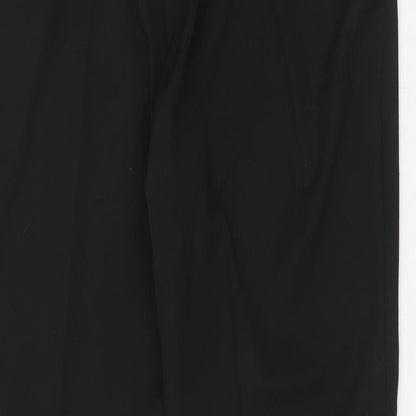 Savoir Womens Black Polyester Trousers Size 20 Regular Zip