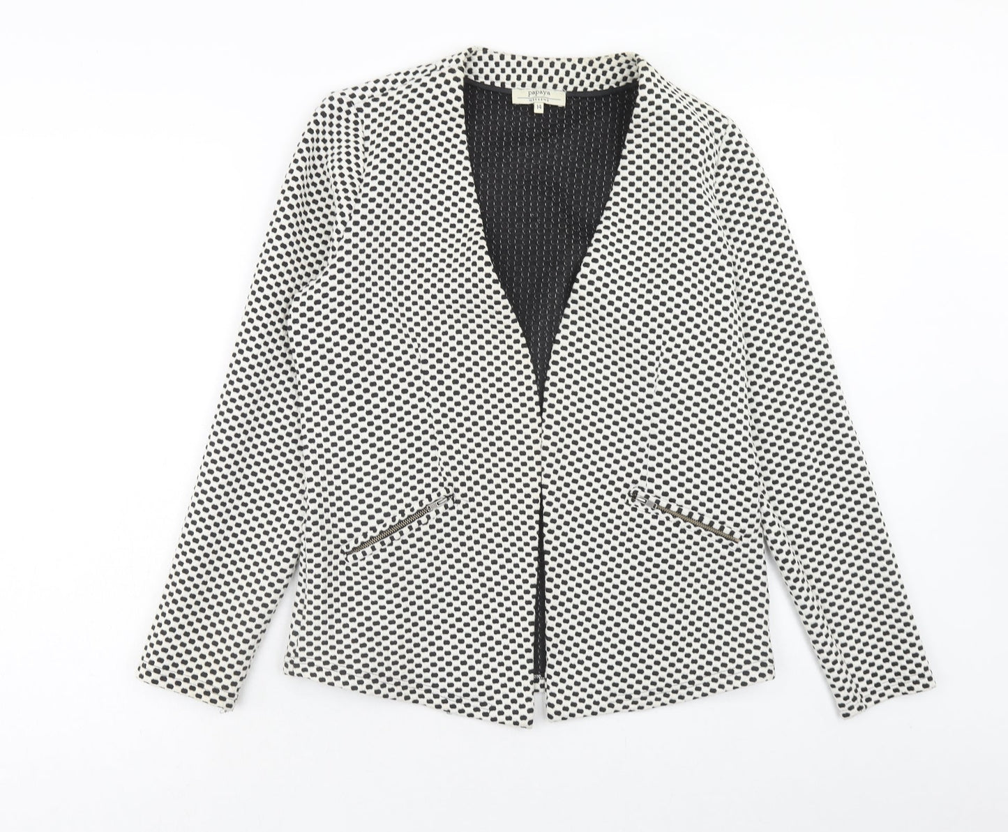 Womens UK Size 14 Papaya White Jacket