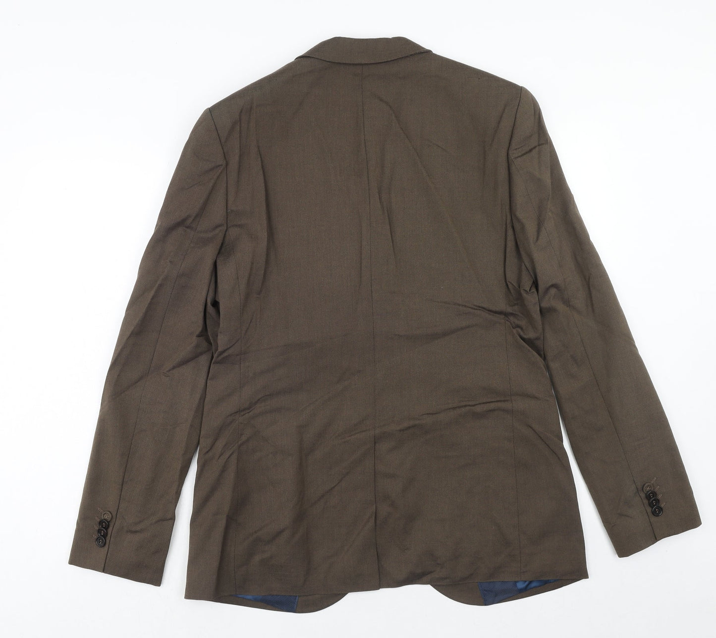 Mens UK Size 40 River Island Regular Brown Suit Jacket