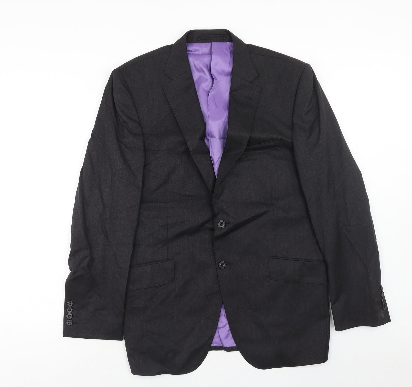 Mens UK Size 40 Marks and Spencer Regular Grey Suit Tuxedo