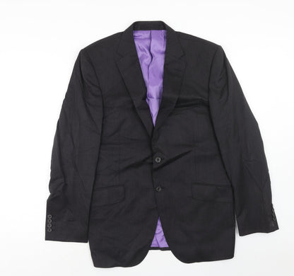 Mens UK Size 40 Marks and Spencer Regular Grey Suit Tuxedo
