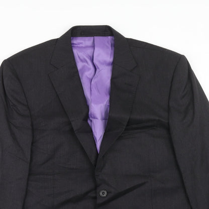 Mens UK Size 40 Marks and Spencer Regular Grey Suit Tuxedo