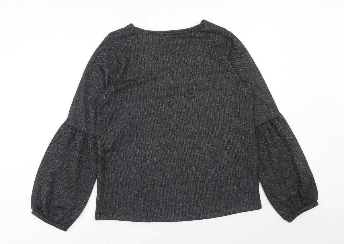 Miss Etam Womens Black Polyester Pullover Sweatshirt Size L Pullover - Birds