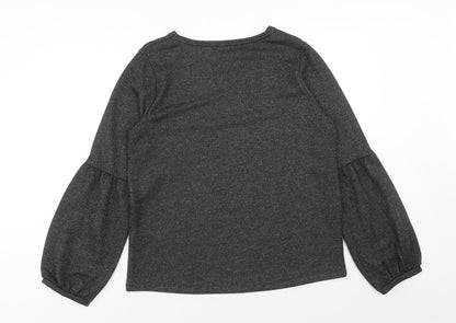Miss Etam Womens Black Polyester Pullover Sweatshirt Size L Pullover - Birds