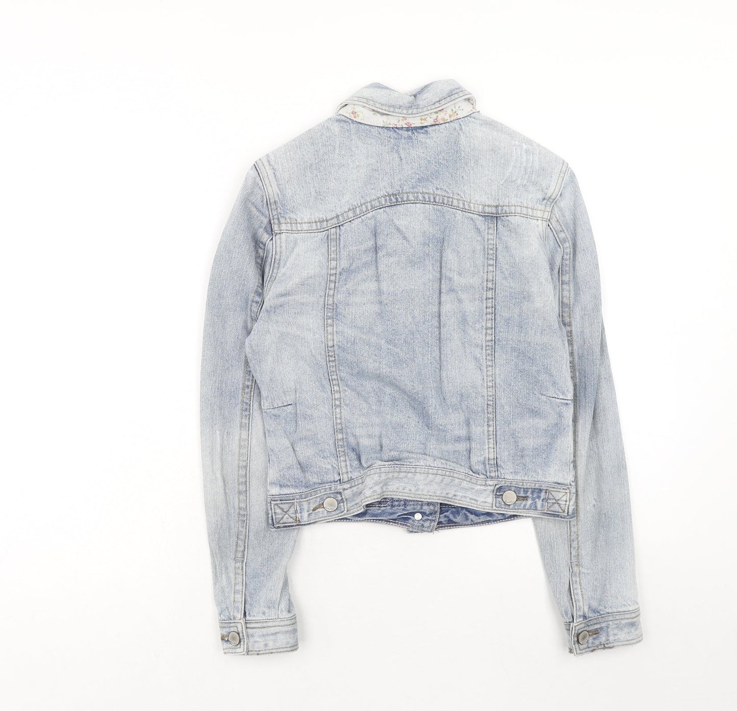 Matalan Womens Blue Jacket Size 8 Button