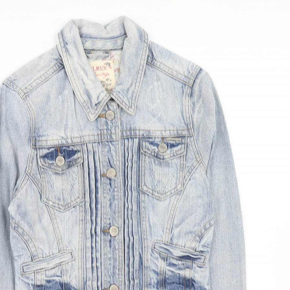 Matalan Womens Blue Jacket Size 8 Button