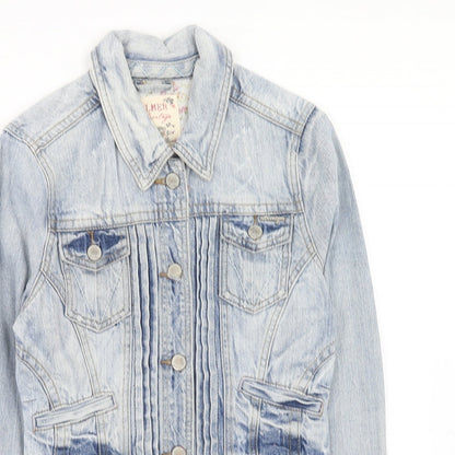 Matalan Womens Blue Jacket Size 8 Button
