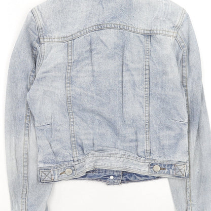 Matalan Womens Blue Jacket Size 8 Button