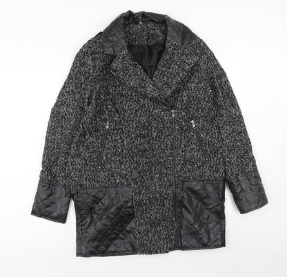 Womens UK Size 12 Atmosphere Black Overcoat