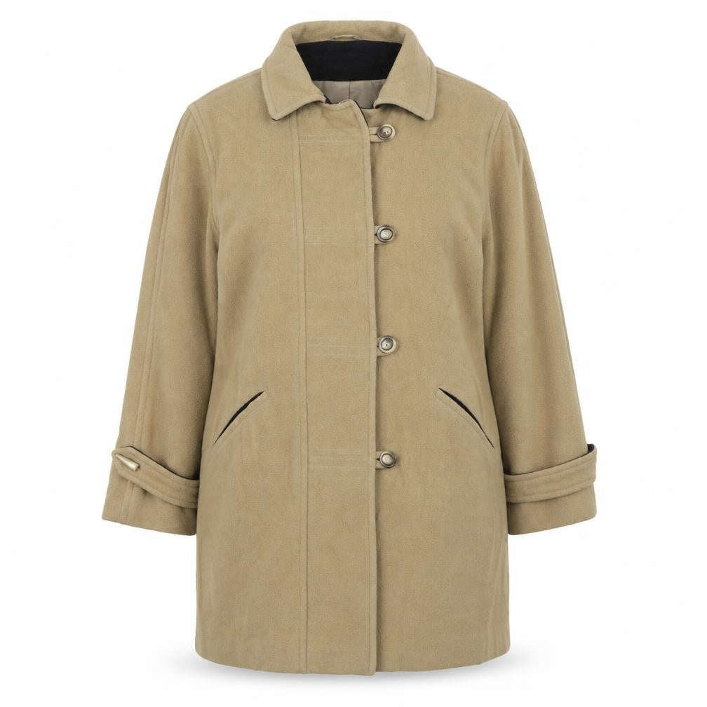 Womens UK Size 16 Classics Brown Overcoat