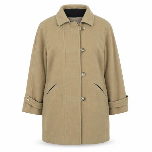 Womens UK Size 16 Classics Brown Overcoat