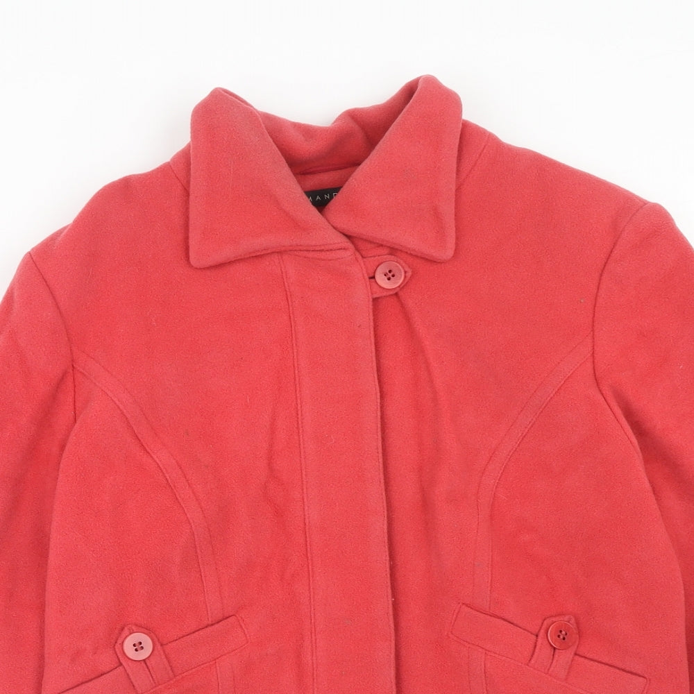 Mandolin Womens Pink Jacket Size 12 Button