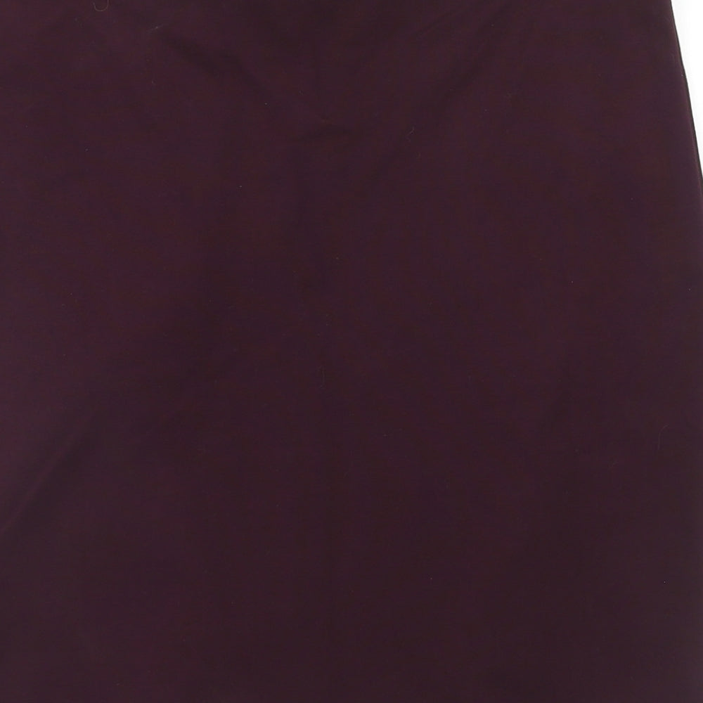 Dorothy Perkins Womens Purple Viscose Straight & Pencil Skirt Size 12