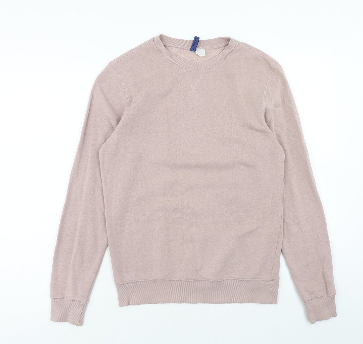 Mens UK Size XS H&M Pink Pullover Sweatshirt