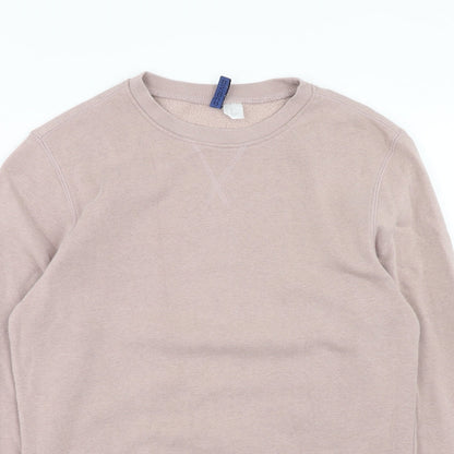 Mens UK Size XS H&M Pink Pullover Sweatshirt