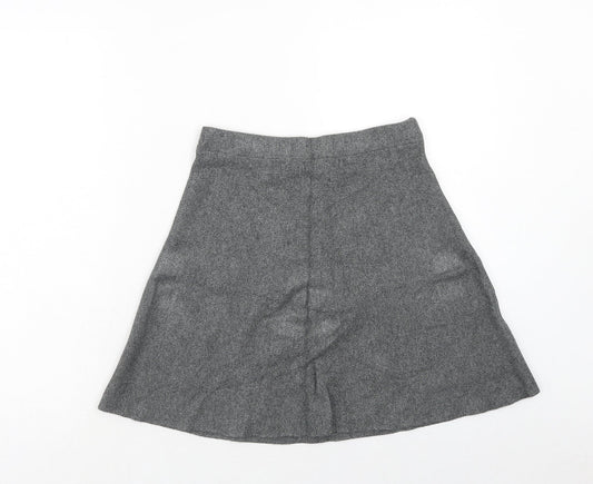 Atmosphere Womens Grey Viscose A-Line Skirt Size 8
