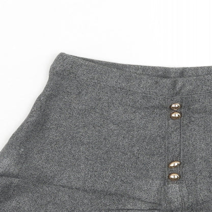 Atmosphere Womens Grey Viscose A-Line Skirt Size 8