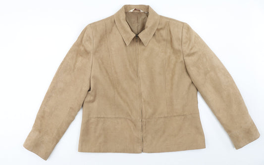 Womens UK Size 16 EWM Brown Jacket