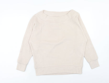New Look Womens Beige Polyester Pullover Sweatshirt Size S Pullover