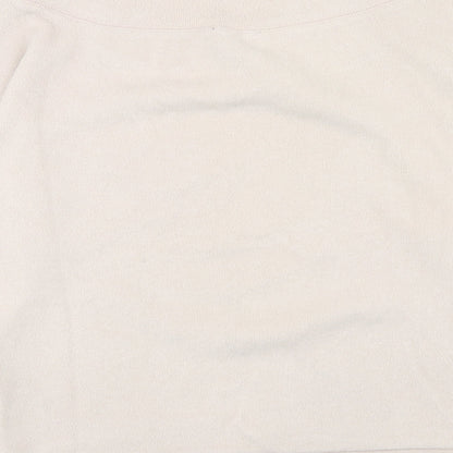 New Look Womens Beige Polyester Pullover Sweatshirt Size S Pullover