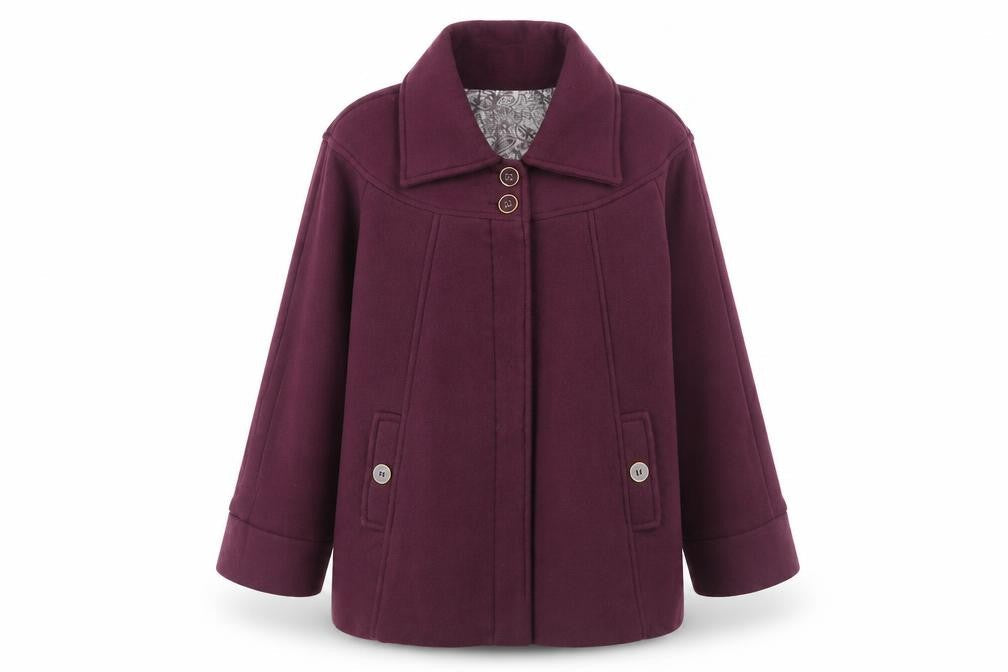 Womens UK Size 16 Ann De Lancay Purple Jacket