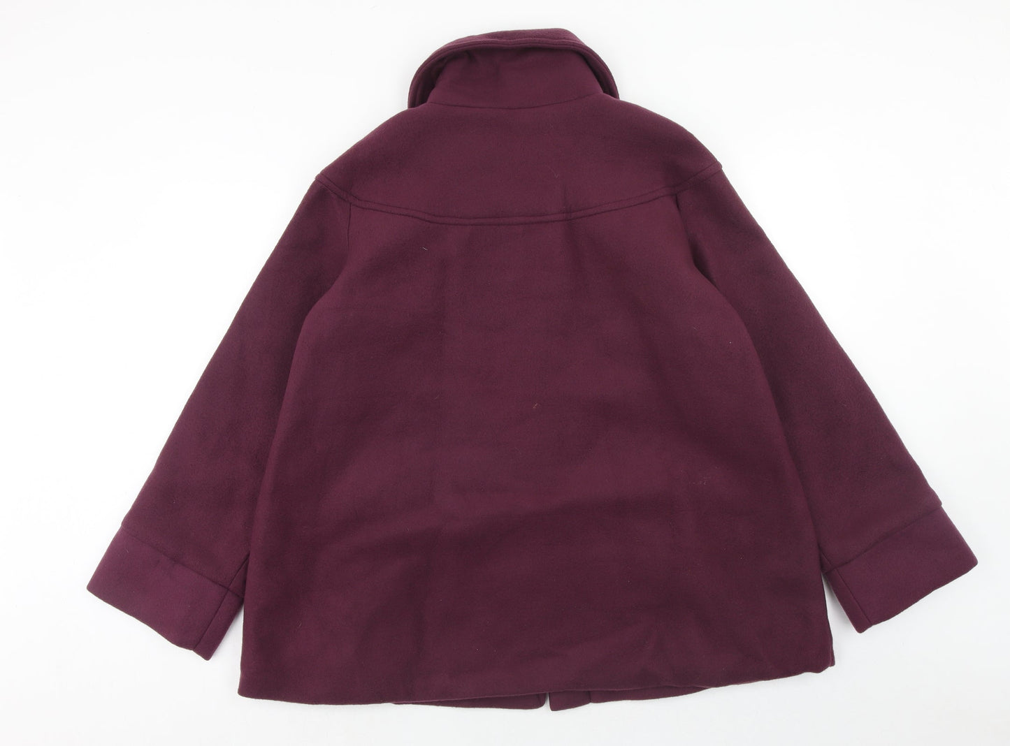 Ann De Lancay Womens Purple Jacket Blazer Size 16 Button