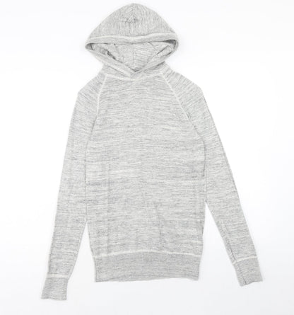 H&M Womens Grey Cotton Pullover Hoodie Size XS Pullover