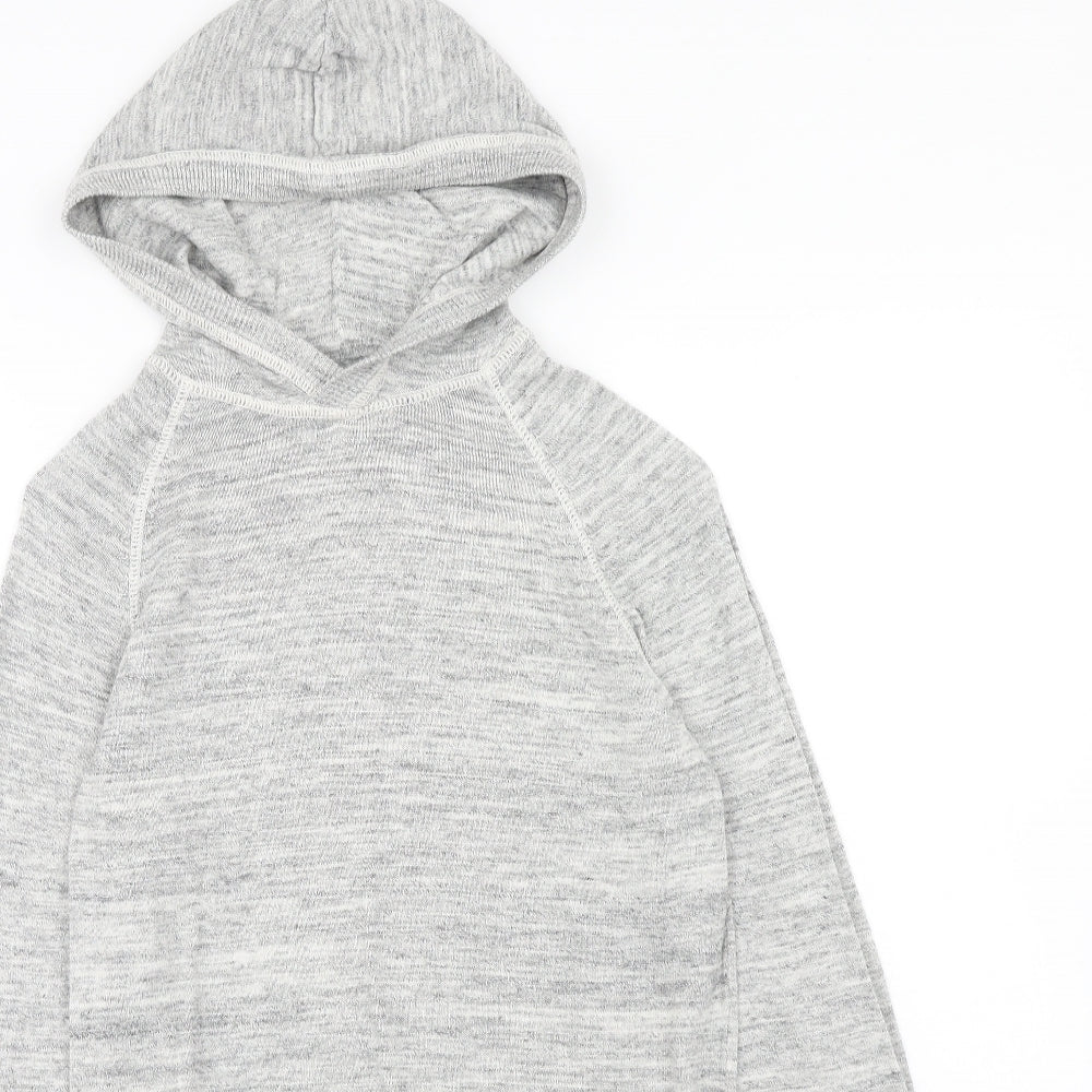 H&M Womens Grey Cotton Pullover Hoodie Size XS Pullover