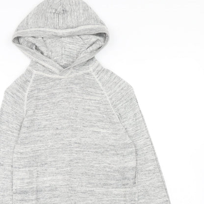 H&M Womens Grey Cotton Pullover Hoodie Size XS Pullover