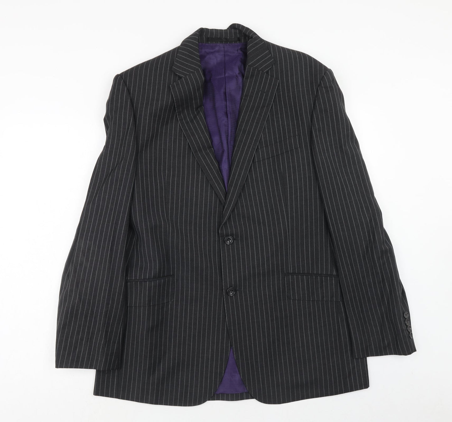 Mens UK Size 40 Impressions Regular Black Suit Jacket