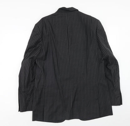 Mens UK Size 40 Impressions Regular Black Suit Jacket