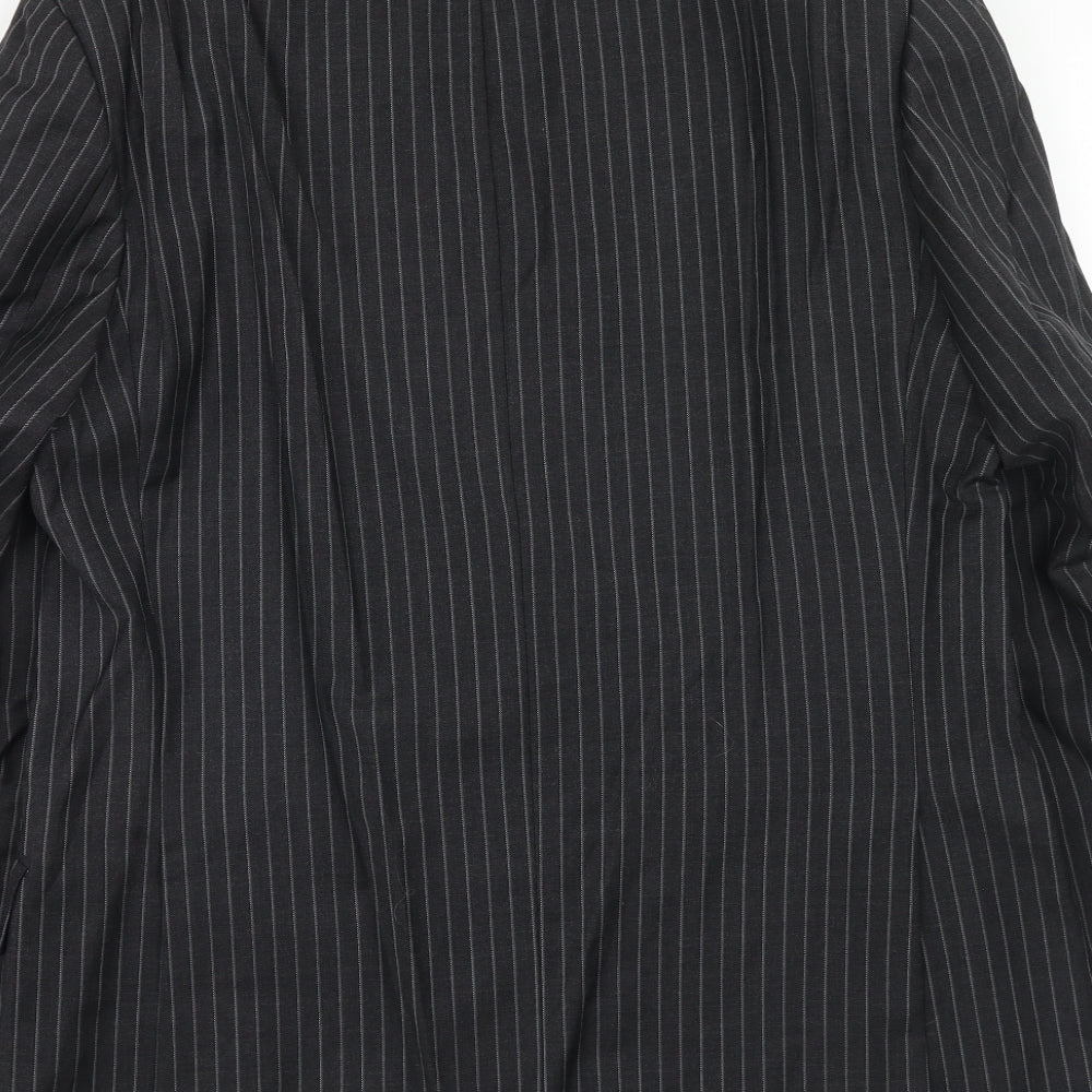 Mens UK Size 40 Impressions Regular Black Suit Jacket