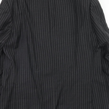 Mens UK Size 40 Impressions Regular Black Suit Jacket