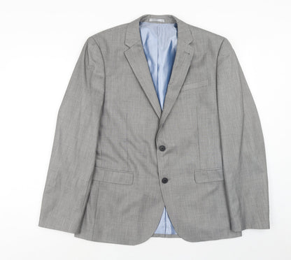 Mens UK Size 42 Cedar Wood State Regular Grey Suit Jacket