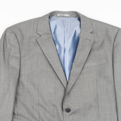 Mens UK Size 42 Cedar Wood State Regular Grey Suit Jacket