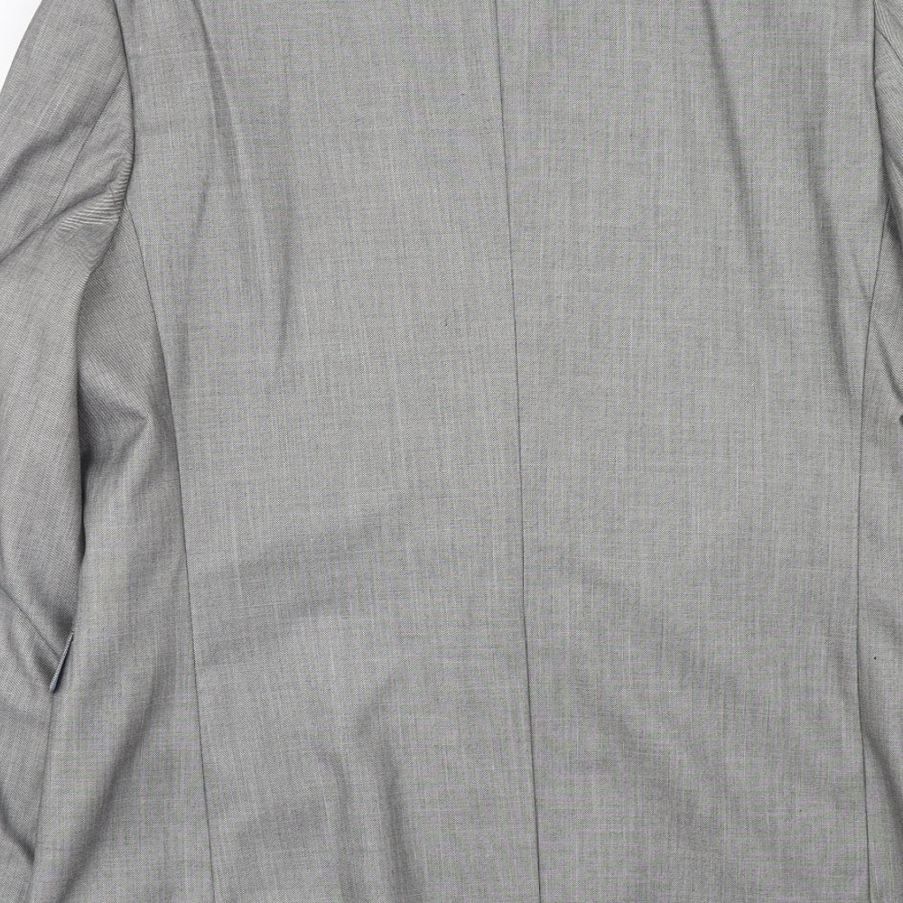 Mens UK Size 42 Cedar Wood State Regular Grey Suit Jacket