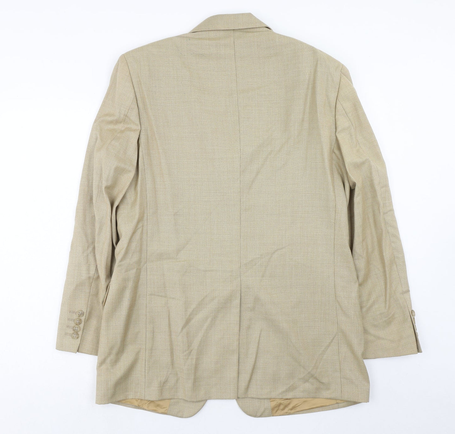 Mens UK Size 38 Preworn Regular Beige Suit Jacket