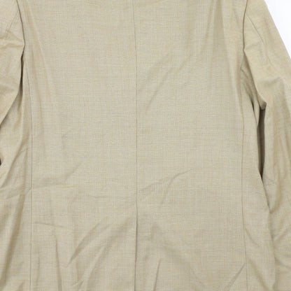 Mens UK Size 38 Preworn Regular Beige Suit Jacket