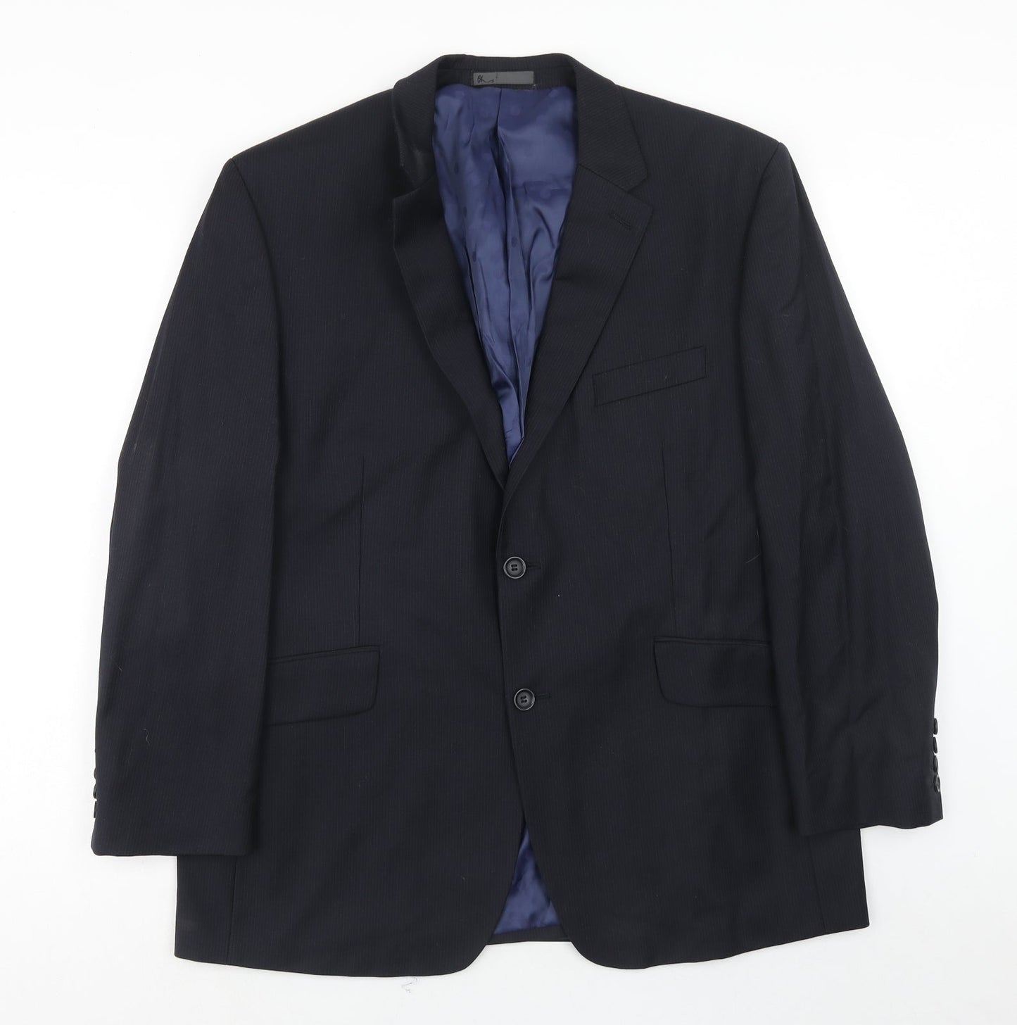 Mens UK Size 44 BHS Regular Blue Suit Jacket