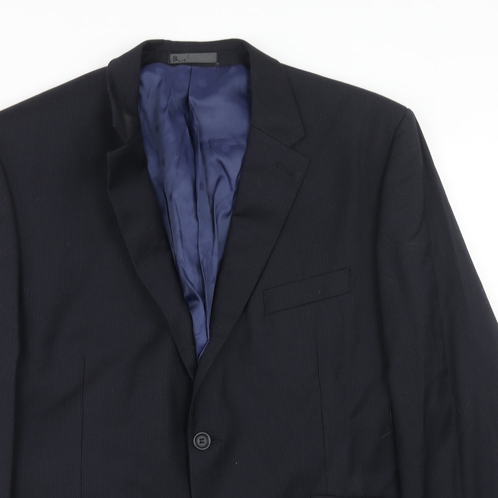 Mens UK Size 44 BHS Regular Blue Suit Jacket