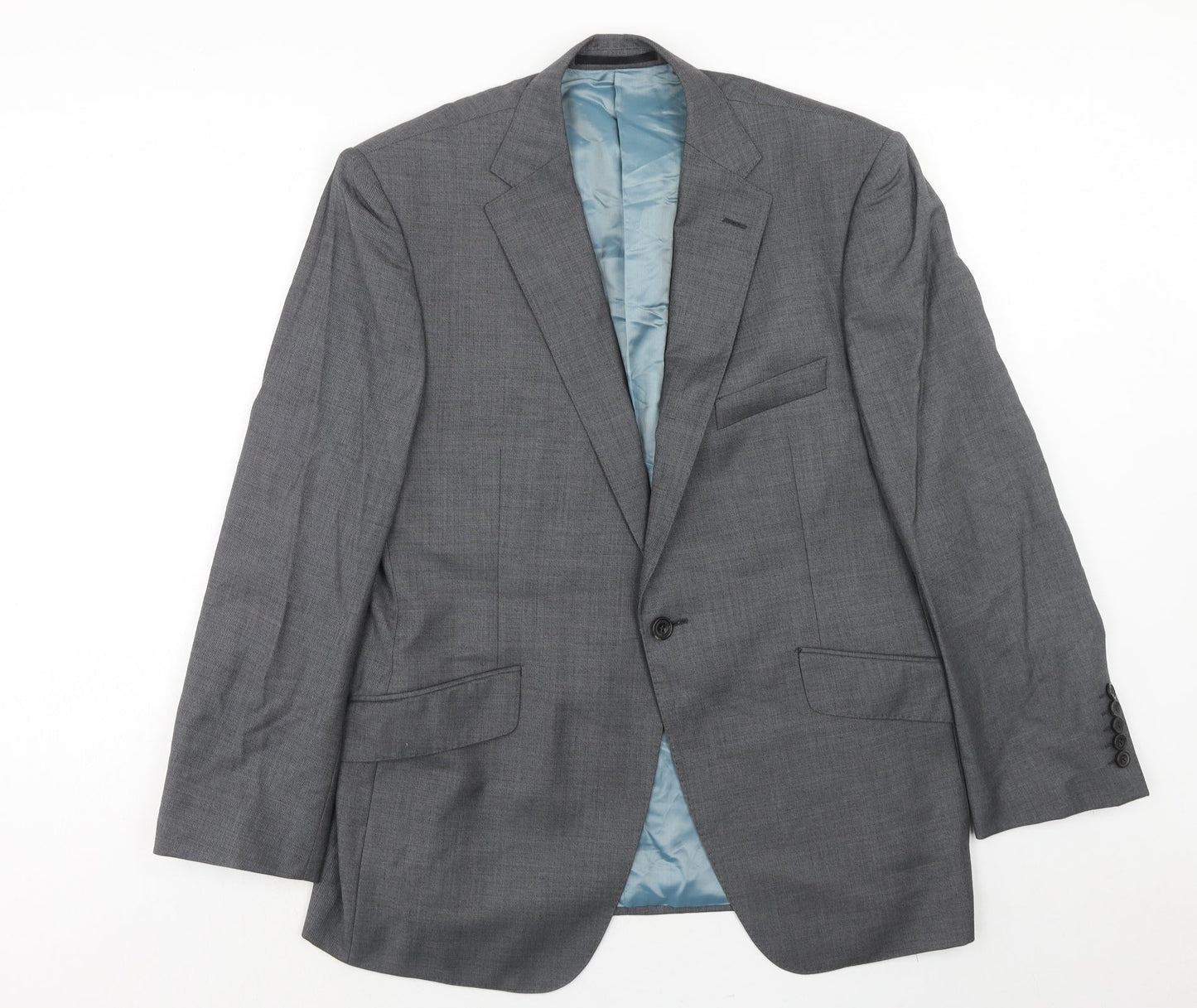 Autograph Mens Grey Wool Jacket Suit Jacket Size 42 Regular