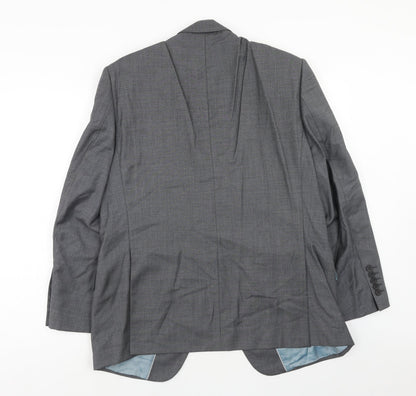 Autograph Mens Grey Wool Jacket Suit Jacket Size 42 Regular