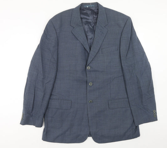 Mens UK Size 44 Ultimo Regular Blue Suit Jacket