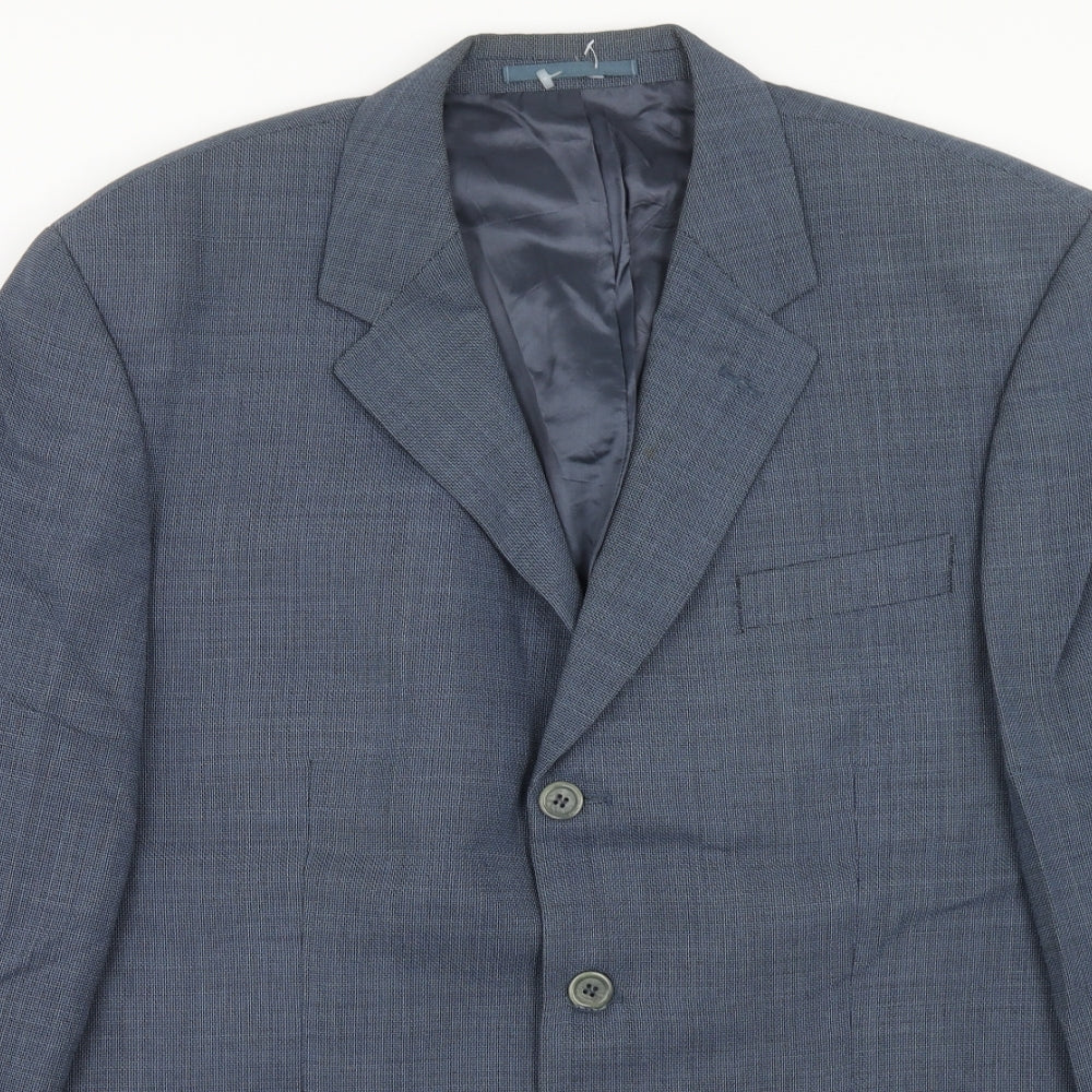 Mens UK Size 44 Ultimo Regular Blue Suit Jacket