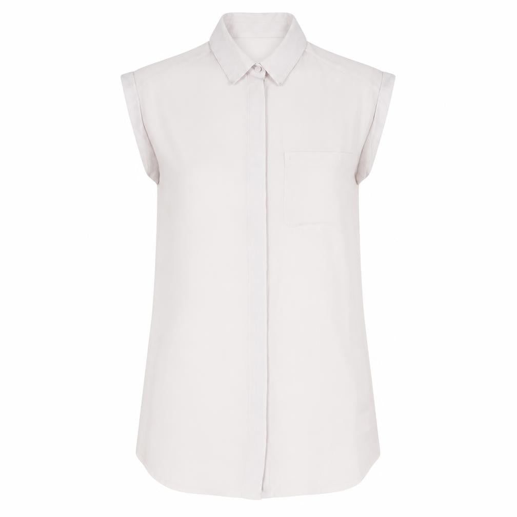 Womens UK Size 8 Atmosphere Pink Basic Button-Up