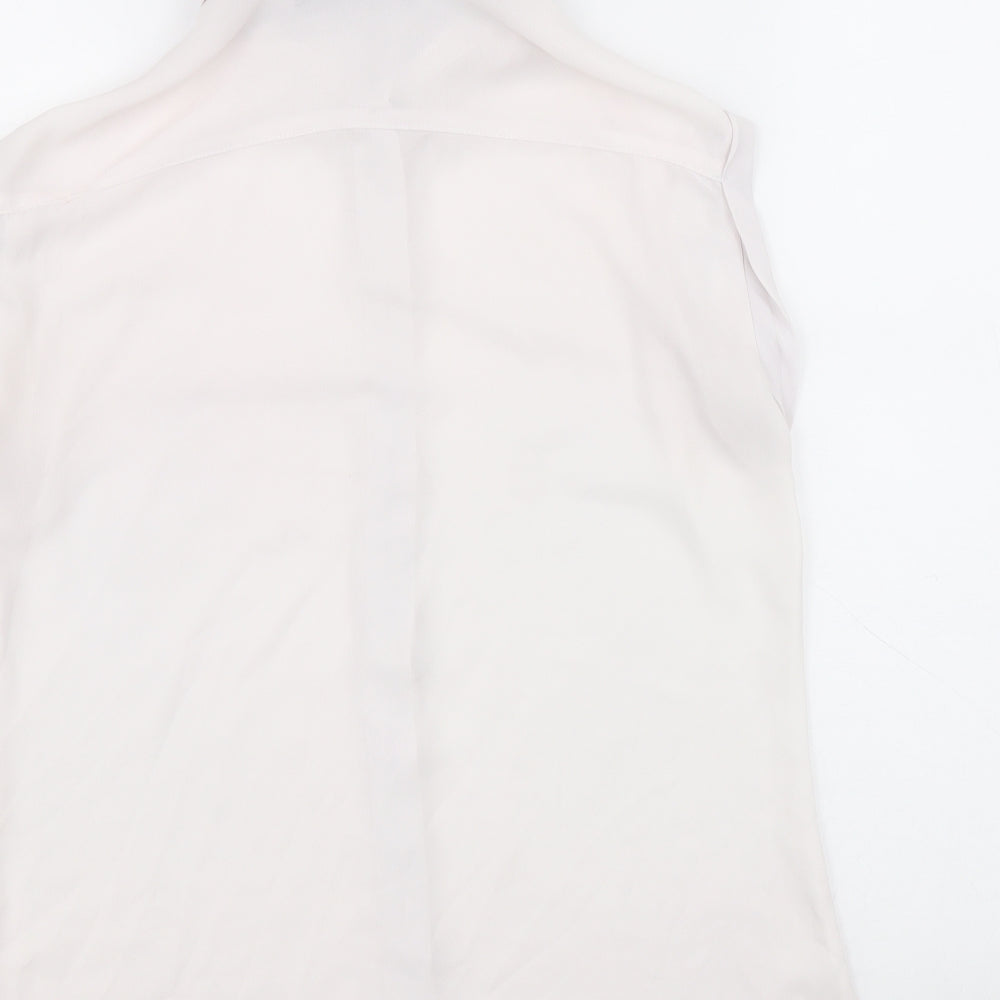 Atmosphere Womens Pink Polyester Basic Button-Up Size 8 Collared