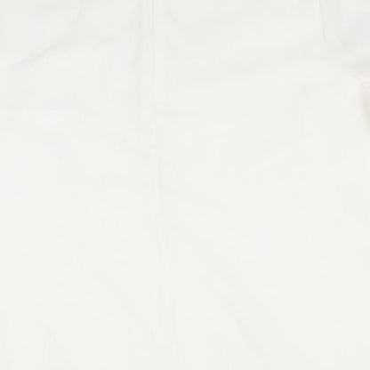 Womens UK Size 14 Limited Edition White Basic T-Shirt