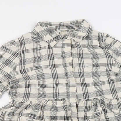 Womens UK Size 8 PEP&CO Beige Basic Button-Up